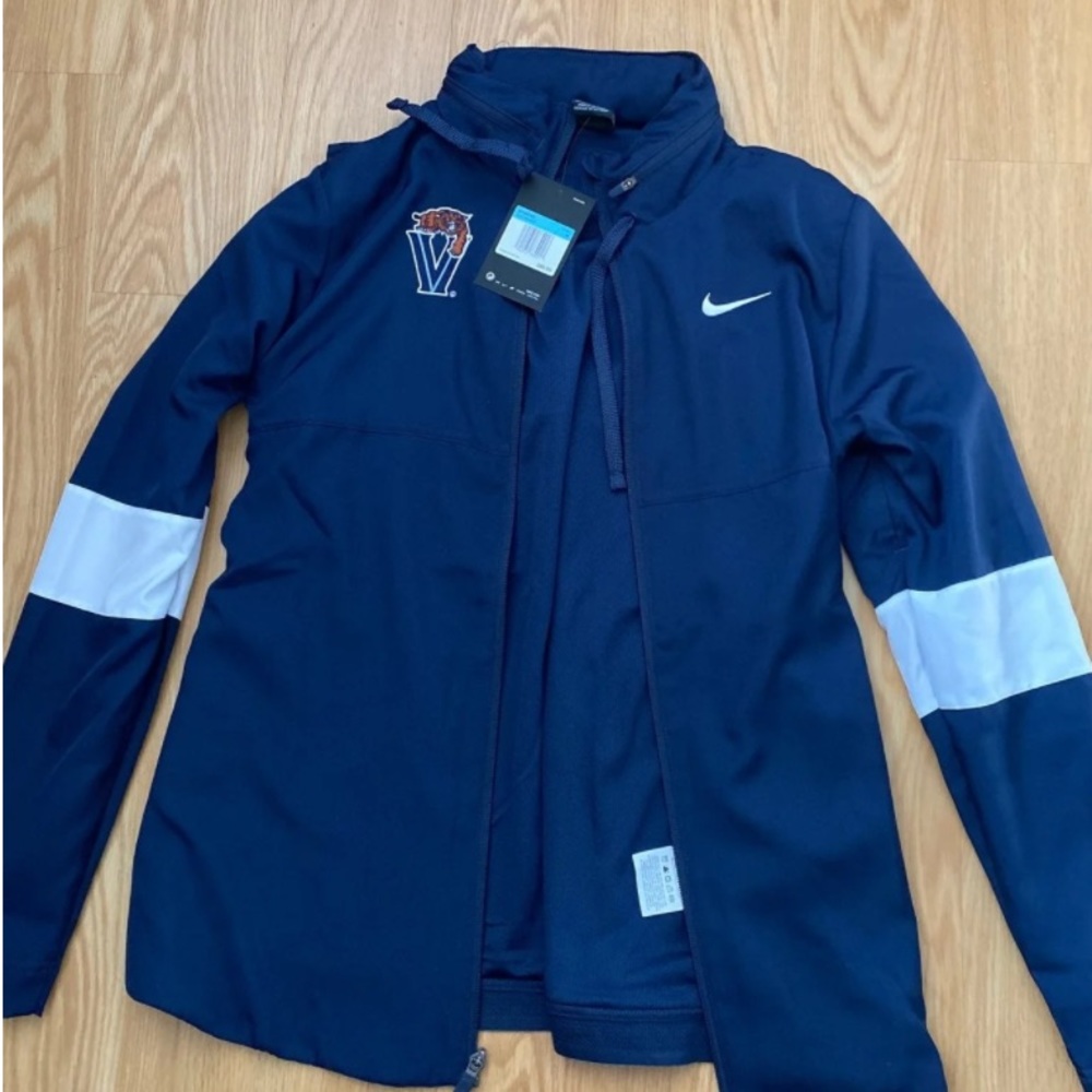 Villanova Womens Nike Athletic Jacket Navy Blue